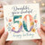 50th Birthday Card, You're Wonderful Happy Birthday Card