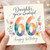 66th Birthday Card, You're Wonderful Floral Birthday Card