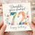 72nd Birthday Card, You're Wonderful Happy Birthday Floral Card