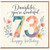 73rd Birthday Card, You're Wonderful Happy Birthday Card