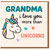 Grandma I Love You More Than Unicorns Card - Cute Unicorn & Hearts Design - Sweet Grandmother Card for Birthday, Mother’s Day or Any Occasion