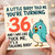 36th Birthday Card, Funny Talking Bird Card