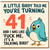 41st Birthday Card, Funny Rude Talking Bird Card