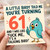 61st Birthday Card, Funny Bird Birthday Card for 61 Year Old