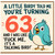 63rd Birthday Card, Funny Bird Pun Card for 63 Year Old