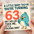 63rd Birthday Card, Funny Bird Pun Card for 63 Year Old