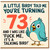 73rd Birthday Card, Funny Rude Talking Bird Birthday Card