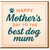 Mother's Day Card from the Dog - Happy Mother's Day to the Best Dog Mum - Cute Paw Print Design for Mum, Lover Card