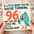96th Birthday Card, Funny Talking Bird Rude Joke Card
