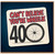 40th Birthday Card, Funny Can't Believe You're Wheelie 40 Bicycle Wheel Design