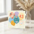 43rd Birthday Card, Colourful Balloons and Floral Happy Birthday Card