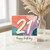 21st Birthday Card, Happy Birthday Abstract Colourful Number 21 Card