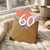 60th Birthday Card, 60 Happy Birthday Card, Colourful Abstract Happy Birthday Card