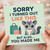 Funny Parents Birthday Card - Sorry I Turned Out Like This - Cute Animal with Bow, Shopping Bag and Lipstick - Cheeky Humour for Mum or Dad