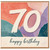 70th Birthday Card, Happy Birthday 70 Card