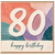 80th Birthday Card, Happy Birthday Age 80 Card