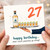 27th Birthday Card, Funny Tequila Happy Birthday Card