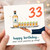 33rd Birthday Card, Funny Tequila Birthday Card