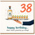 38th Birthday Card, Funny Tequila Birthday Card, 38 Years Old Birthday Card