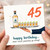 45th Birthday Card, Funny Tequila Birthday Card