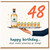48th Birthday Card, Funny Tequila Birthday Card for Him