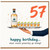 57th Birthday Card, Tequila Birthday Card, Happy Birthday What Could Possibly Go Wrong?