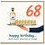 68th Birthday Card, Tequila Birthday Card for Him or Her, Happy 68th Birthday Card