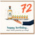 72nd Birthday Card, Funny Birthday Card for Him or Her, Happy Birthday What Could Possibly Go Wrong?