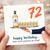 72nd Birthday Card, Funny Birthday Card for Him or Her, Happy Birthday What Could Possibly Go Wrong?