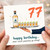 77th Birthday Card, Funny Tequila Birthday Card