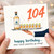 104th Birthday Card, Funny Tequila Birthday Card