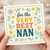 For the Very Best Nan Card - Floral Pastel Grandmother Card, Mother's Day or Birthday for Nan, Cute Heartfelt Grandma Greeting