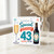 43rd Birthday Card, Special Happy Birthday Card with Cheers to You Design