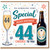 44th Birthday Card, for Him Special Cheers to You Birthday Card