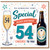 54th Birthday Card, Special Cheers to You Birthday Card