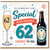 62nd Birthday Card, Cheers to You Birthday Card