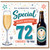72nd Birthday Card, Special Cheers To You Birthday Card