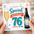 76th Birthday Card, Special Happy Birthday Card for 76 Year Old, Cheers To You