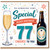 77th Birthday Card, Cheers to You Birthday Card