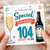 104th Birthday Card, Special Happy Birthday Cheers To You Card