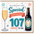 107th Birthday Card, To Someone Very Special Happy Birthday Cheers Card
