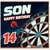 14th Birthday Card, Darts Birthday Card for na