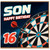 16th Birthday Card, Darts Theme Happy Birthday Card