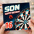 16th Birthday Card, Darts Theme Happy Birthday Card