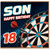 18th Birthday Card, Darts Theme