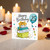 25th Birthday Card, Happy Birthday with Love Gift and Balloon Design