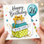 26th Birthday Card, Happy Birthday With Love Balloon and Gift Boxes Design