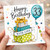 33rd Birthday Card, Happy 33rd Birthday Card with Gifts and Balloons