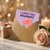 I Love You Mummy Mother's Day Card - Cute Pink Dinosaur Holding Heart Leaf - From Kids or Toddler - Mum Card for Mothering Sunday or Birthday