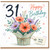 31st Birthday Card, Floral Bouquet Happy Birthday Card With Love